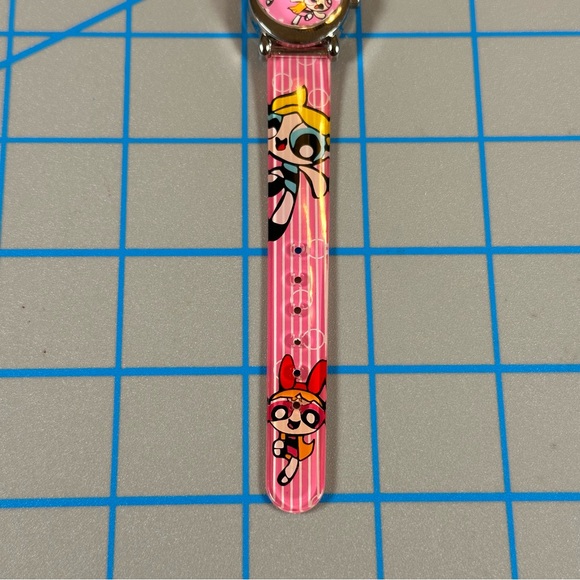 Vintage Powerpuff Girls Children’s Analog Watch Pink Blossom Bubbles Buttercup - Picture 4 of 11